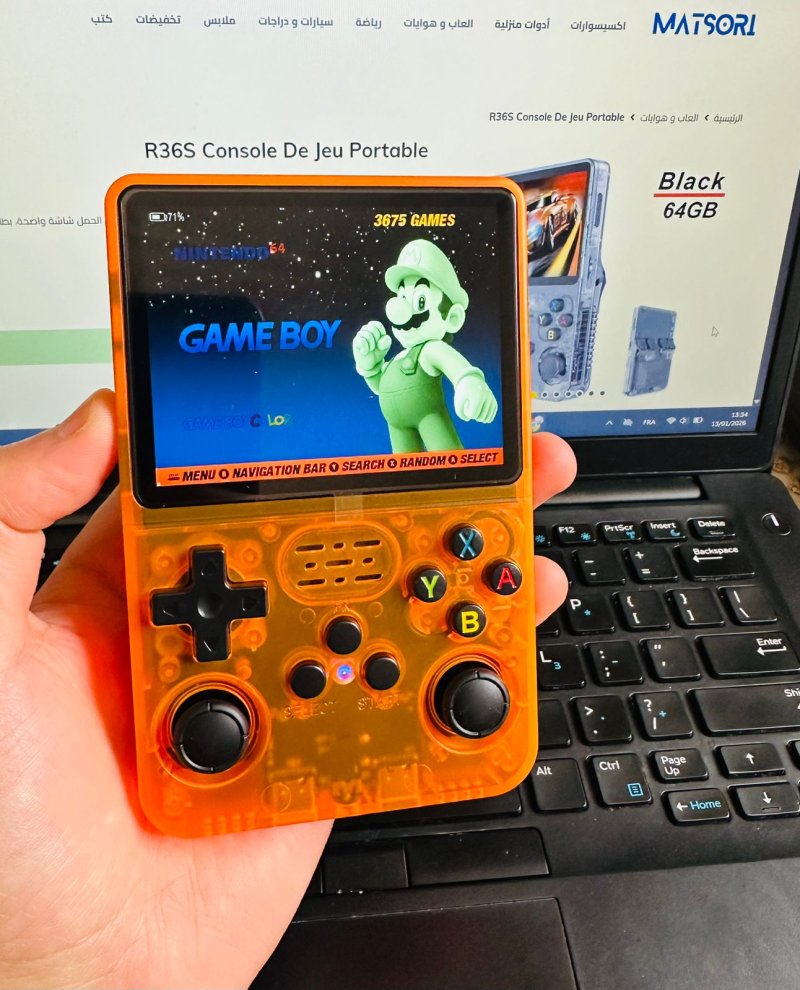 R36S Console De Jeu Portable Rétro